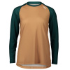 POC W's MTB Pure LS Jersey Moldanite Green/Aragonite Brown - XL