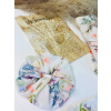 Scrunchie VSB farebná gumka do vlasov s kvietkami