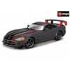 Bburago Dodge Viper SRT10 ACR šedá / černá BB22114GY 1:24