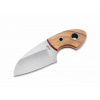Vega Böker Plus 02BO322 GNOME OLIVE malý nôž 5,6 cm, olivové drevo, puzdro kydex, retiazka