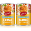 Kravčia hmota Slaný karamel Delecta 2x400 g Kajmak na koláče a dezerty, hotový