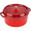 Staub La Cocotte 28cm rund, Kirsch-rot, Gusseisen
