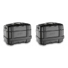 GIVI TRK 46B PACK2 sada 2 kufrov TRK 46B Trekker čierny s hliníkovým čiernym vekom (Monokey)