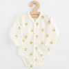NEW BABY Dojčenské celorozopínacie body s dlhým rukávom z organickej bavlny Olivy New Baby Veľ. 68