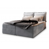 Manželská boxspring posteľ s úložným priestorom Lente 180x200 - sivá