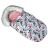 Baby Nellys Fusak, spacáček 105x55 Velvet Winter Lux - Flowers