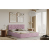 Posteľ MARSALA 140x200 ružová s úložným priestorom