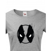 Dámské tričko Deadpool, Barva Tmavý melír, Velikost L Bezvatriko.cz 0130