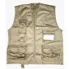 Cortland Muškařská vesta Khaki Fly Fishing Vest Zip Durable Lightweight Pockets, vel. XL