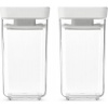 Brabantia Set dóz Square svetlo šedá 2 ks 0,15 l