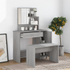 zahrada-XL Sada toaletného stolíka sivý dub sonoma 86,5x35x136 cm 3114153