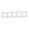 SCHNEIDER Rámeček Unica Studio pětinásobný, bílý