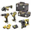 DEWALT SADA COMBO + AKUMULÁTOR x3 DCG405 DCD796 DCF887 DCH273 DCK422P3T (DCK422P3T-QW)