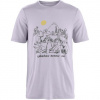 Fjällräven Hoja Lugnt Wool T-shirt M, Veľkosť M, Farba LAVENDER MIST
