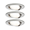 Paulmann 93465 vstavané svietidlo sada 3 ks LED GU10 19.5 W kov (kartáčovaný); 93465