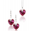 Srdcová souprava CR SW 10 s krystaly Swarovski Elements