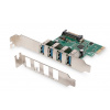 Digitus USB 3.0, 4 Port, PCI Express Add-On card, 4 Ports A/F External, VL800 chipset DS-30221-1