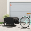 vidaXL Vozík za bicykel, čierny 45 kg, železo 94052