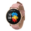 Garett Smartwatch Verona zlatá, růžový řemínek