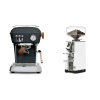 Ascaso Dream PID, Anthracite + Eureka Mignon Libra, CR white