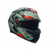 AGV K3 E2206 MPLK DECEPT MATT BLACK/GREEN/RED Velkosť: XS