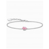 Thomas Sabo A2159-051-9-L19V Silver bracelet w. pink cubic zirconia drop