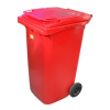 Kinekus Popolnica 240 l červená UH kuka