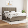 Box spring postel s matrací taupe 160x200 cm textil 3131605