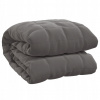 Deka VidaXL polyester 200 cm x 230 cm šedá