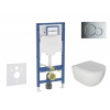 GEBERIT - Duofix Set předstěnové instalace, klozetu Oudee a sedátka softclose, tlačítko Sigma01, lesklý chrom SANI11CA1120B