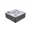 Lovia vířivá vaňa pre 5 osob 220x220x88 cm - L501 Opláštění: Grey, Barva akrylátu: White Marble