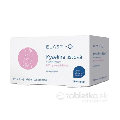 Elasti-Q Kyselina Listová 800μg 180 tabliet