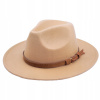 Dámsky klobúk Panama Fedora Béžová (Panama fedora klobúk elegantná ženská béžová béžová)