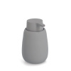 ZELLER Keramický dávkovač mydla sivý 8,8 x 8,8 x 13,7cm