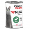 JDO JOHN DOG 99 Menu Rabbit - mokré krmivo pre mačky - 400g