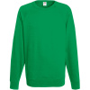 Fruit of the Loom Mikina Lightweight Raglan Sweat, raglánová, pánská COT16213852001-kelly green S Zelená kelly