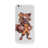 Kryt MARVEL pre Apple iPhone 6 Plus / 6S Plus - Guardians of the Galaxy - Rocket and Groot - gumový - priehľadný