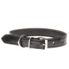 COBBYS PET Obojok z pravej kože s vysokým leskom čierny, prešitý 20mm/45cm (COBBYS PET Obojok z pravej kože s vysokým leskom čierny, prešitý 20mm/45cm)