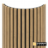 WALL CONCEPT flexi obkladový panel Dub Sacramento, čierny filc + MDF, 2750x604x17 mm, 1,66 m2