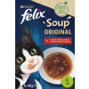 FELIX Soup polievky s hovädzím kuraťom a jahňacím pre mačky 6 x 48 g