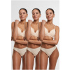 Ladies Lasercut Tanga 3-Pack - nude+nude+nude S