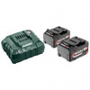 Set batérie a nabíjačky Metabo Basic-Set 2x 4.0 Ah 685050000