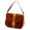Dámska kožená kabelka Luka 26-001 hnedej farby 27 x 21 x 10 cm