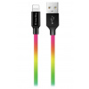 Colorway Datový Kabel USB-Apple Lightning/ 2.4A/ 1m/ Multicolor CW-CBUL016-MC
