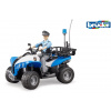 Auto Bruder Pohotovostné vozidlá - policajná štvorkolka Quad s policajtom a príslušenstvom (4001702630102)