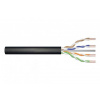 DIGITUS CAT 6 U-UTP outdoor installation cable, 250 MHz Fca (PVC), AWG 24/1, w/o cross, 500 m, sx, black (DK-1611-V-5-OD)