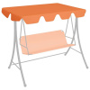 Náhradná strieška na hojdačku, oranžová 150/130x105/70 cm-ForU-312105