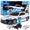 Majlo Toys Rozkladacie policajné autíčko so svetlom, zvuky a autíčkami Police Garage