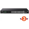 Tenda TEG2228P-24-410W Gigabit PoE+ Websmart L2 Cloud switch 370W, 24x 1Gb/s PoE+,2xRJ45,2xSFP, Rack 75012022