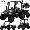 Elektrický traktor s prívesom 4x4, 4 farby Čierna